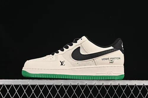 All categories Nk Air Force 1 Air Force series Nk Air Force 1 Low Air Force low-top Nike Air Force 1'07 Low LV joint beige black scale green bottom Air Force 1 low-top casual sneakers QW5836-008